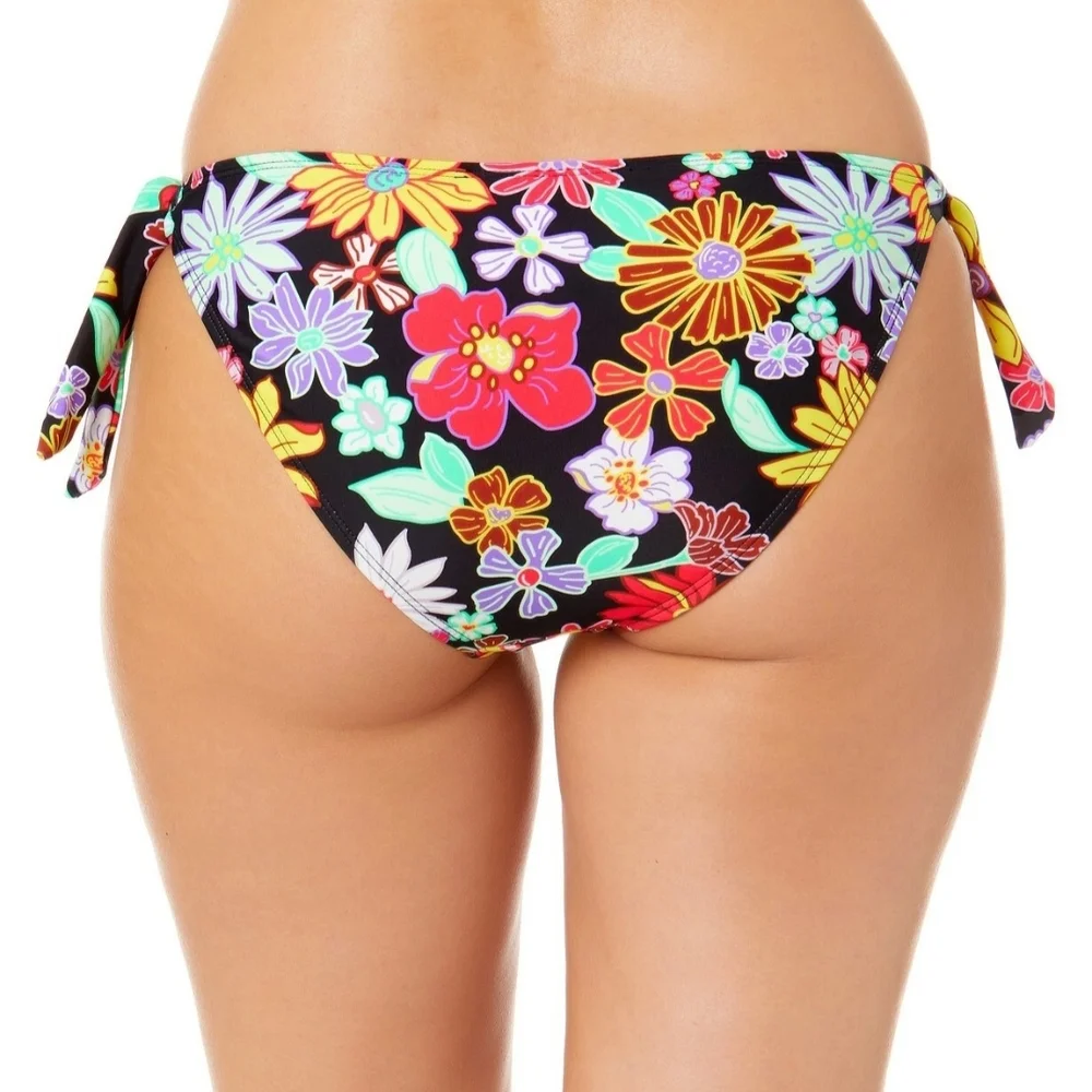 SALT + COVE Penny Lane Bikini Bottoms Multi Color Floral SIZE LARGE New